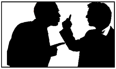 confrontationsillhouette