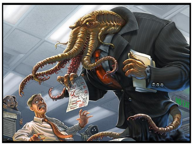 It's almost as though the artist, Michael Dashow, based this piece on my manager.