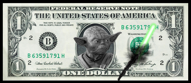 These new Yoda dollar bills seem to destroy themselves somehow...