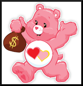 Love-A-Lot-Bear loves Money